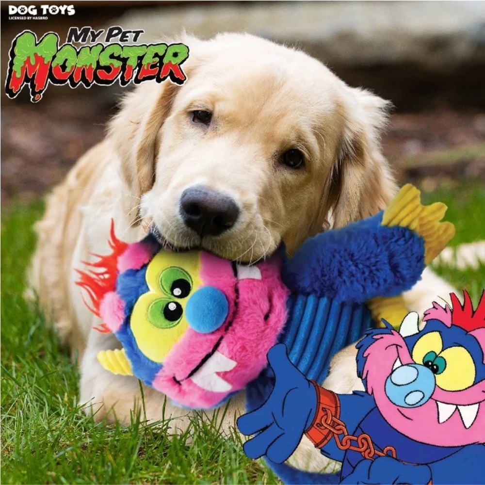 Hasbro My Pet Monster Retro Vintage Nostalgic Stuffy Pet Toy Squeaker Plush NWT